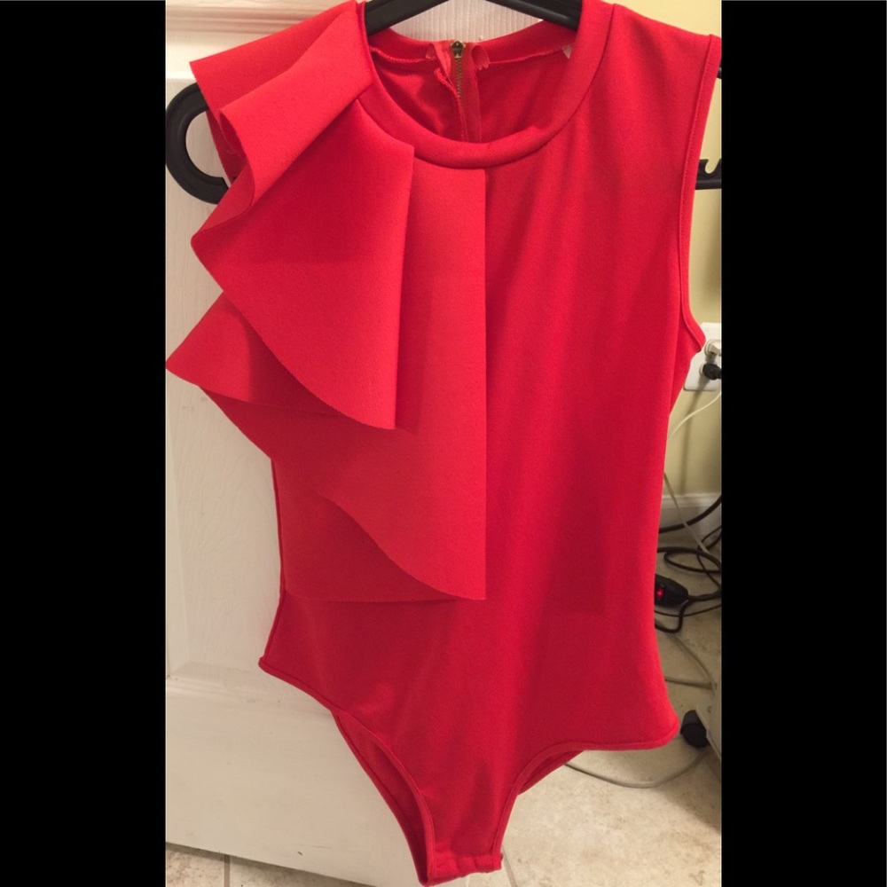 Red Bodysuit size M
